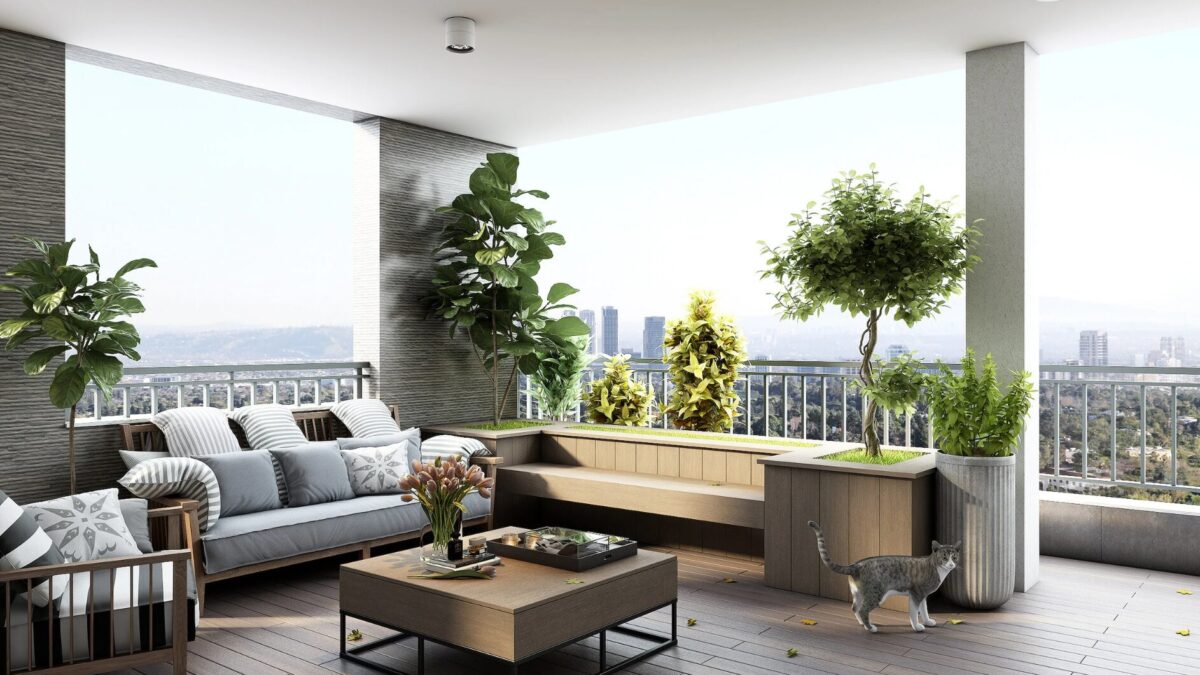 Balkon Deko ohne bohren Kreative Ideen für stilvolle Gestaltung