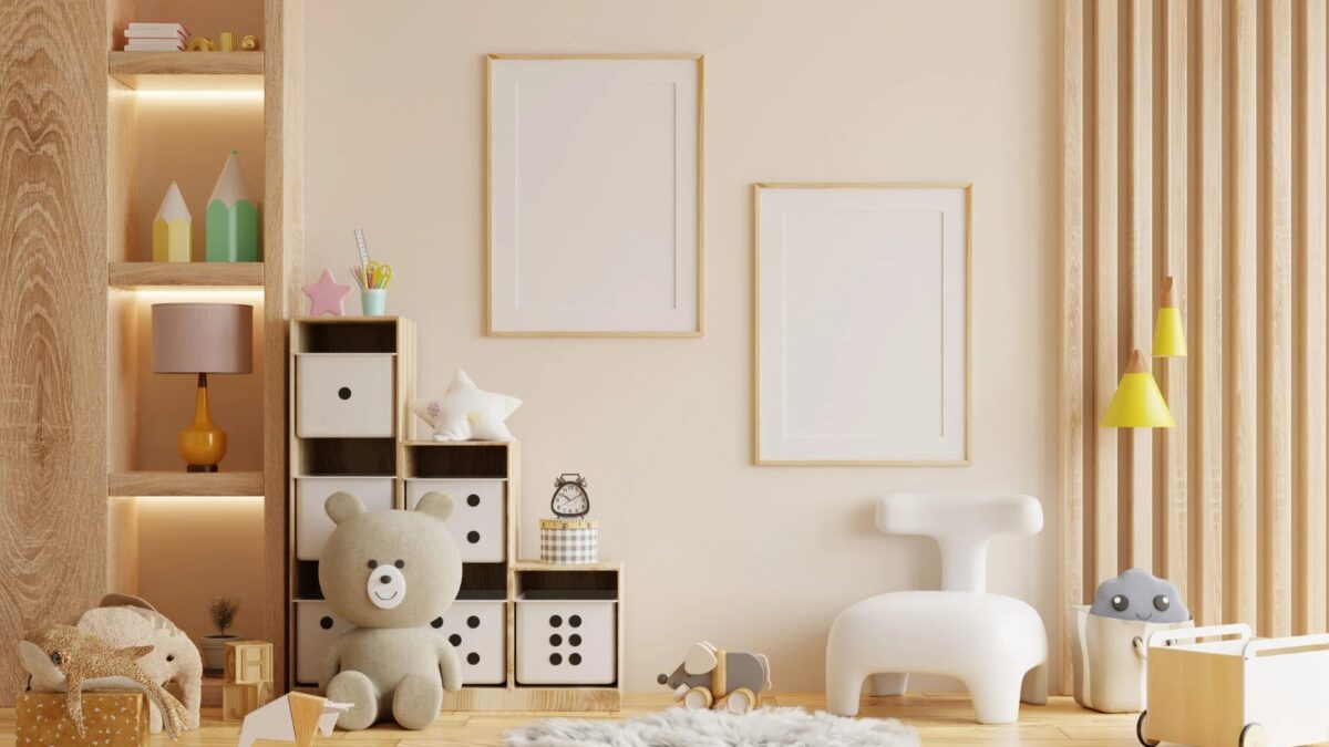 Kinderzimmer in Beige stilvoll und gemütlich einrichten